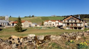 Vue du village depuis l'ouest